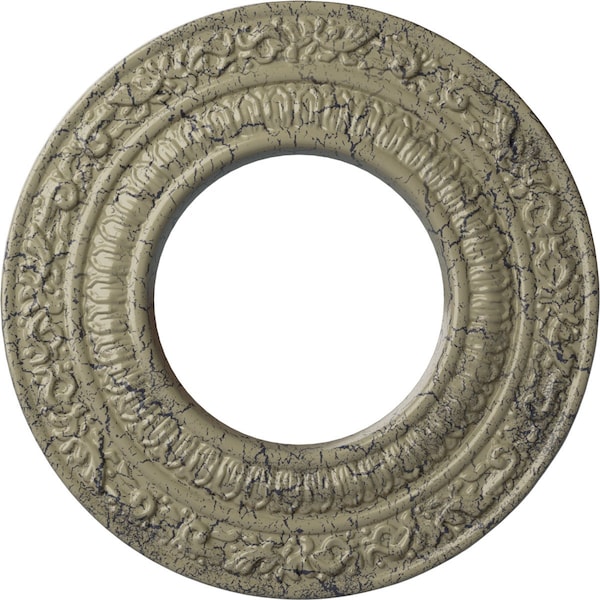 Ekena Millwork Andrea Ceiling Medallion (Canopies up to 4 1/8"), 8 1/8"OD x 4 1/8"ID x 1/2"P, Castle Stone Crackle CM08ADCSC - main